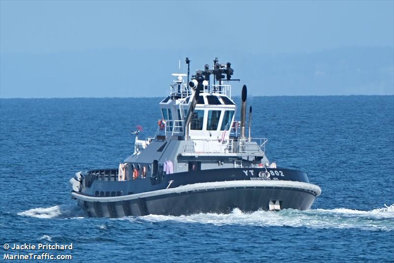 yt802 navy tug (Tug) - IMO , MMSI 369970416 under the flag of United States (USA)