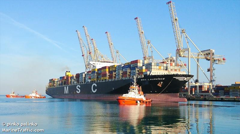 msc laurence (Container Ship) - IMO 9467419, MMSI 371582000, Call Sign 3FUT9 under the flag of Panama