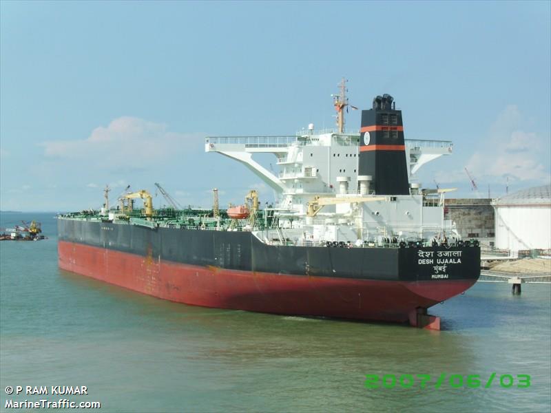 desh ujaala (Crude Oil Tanker) - IMO 9297486, MMSI 419532000, Call Sign AUFI under the flag of India