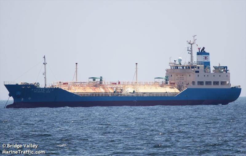 oriental ace (LPG Tanker) - IMO 9203241, MMSI 431526000, Call Sign 7LVS under the flag of Japan