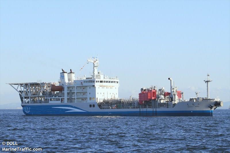 seiryu maru (Hopper Dredger) - IMO 9323285, MMSI 432501000, Call Sign 7JAC under the flag of Japan