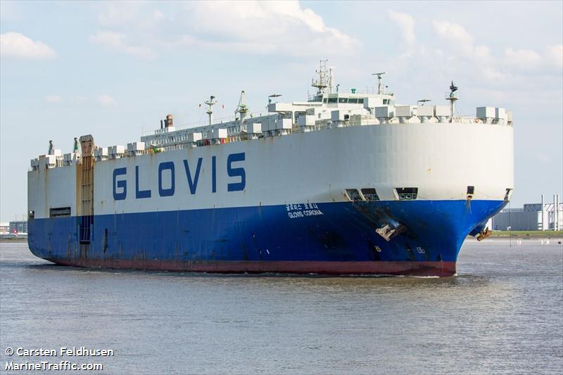 glovis corona (Vehicles Carrier) - IMO 9122930, MMSI 440161000, Call Sign D7AO under the flag of Korea