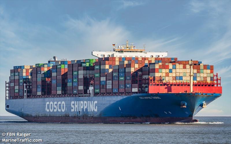 cosco taurus (Container Ship) - IMO 9783459, MMSI 477139100, Call Sign VRRE2 under the flag of Hong Kong