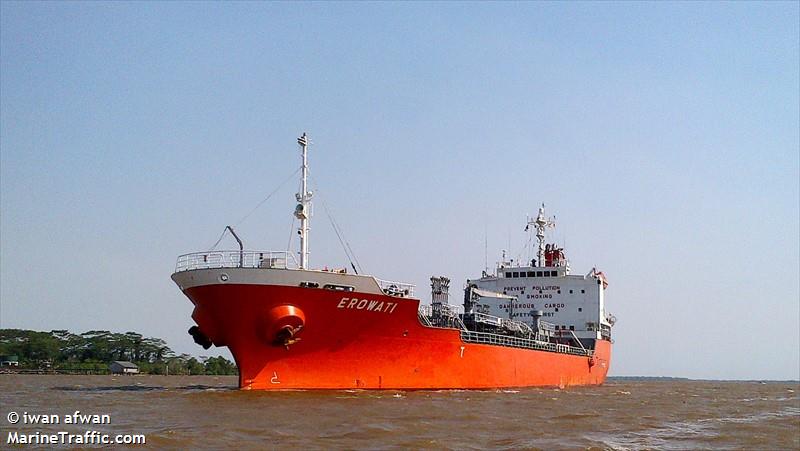 erowati (Chemical/Oil Products Tanker) - IMO 9184031, MMSI 477620200, Call Sign VRPO7 under the flag of Hong Kong