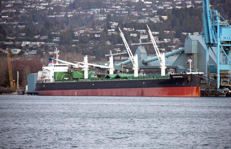 andromeda (Bulk Carrier) - IMO 9426714, MMSI 538004053, Call Sign V7UX5 under the flag of Marshall Islands