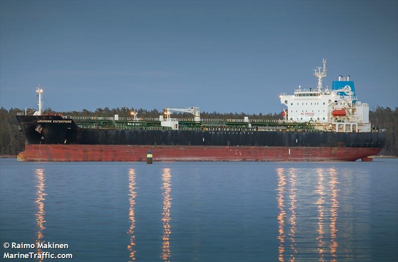 ardmore enterprise (Chemical/Oil Products Tanker) - IMO 9654555, MMSI 538005092, Call Sign V7AY2 under the flag of Marshall Islands