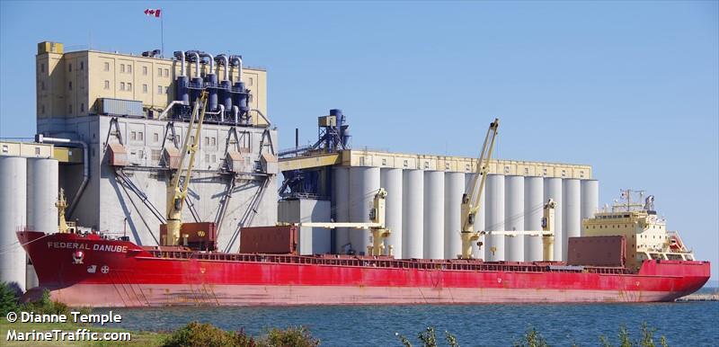 federal danube (Bulk Carrier) - IMO 9271511, MMSI 538005613, Call Sign V7FL6 under the flag of Marshall Islands