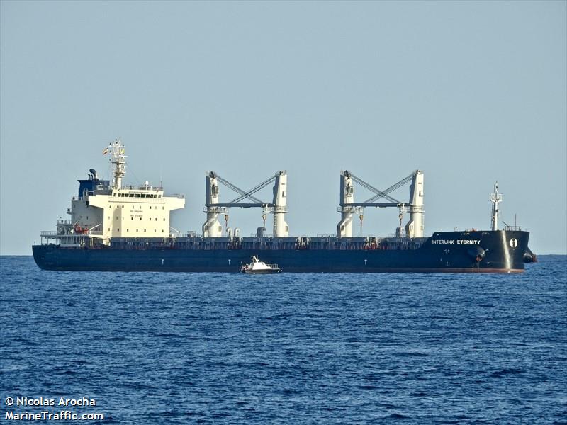 interlink eternity (Bulk Carrier) - IMO 9754161, MMSI 538006480, Call Sign V7NM9 under the flag of Marshall Islands