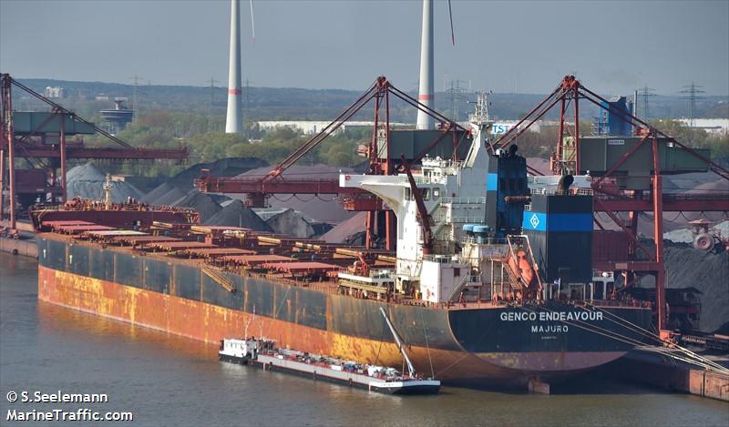 genco endeavour (Bulk Carrier) - IMO 9698965, MMSI 538008118, Call Sign V7AV8 under the flag of Marshall Islands