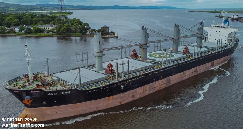 agia irini (Bulk Carrier) - IMO 9641821, MMSI 538008636, Call Sign V7A2601 under the flag of Marshall Islands