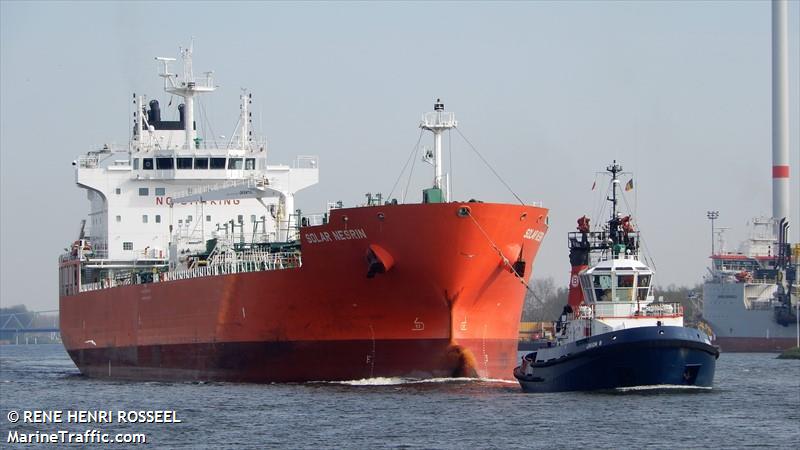 solar nesrin (Chemical/Oil Products Tanker) - IMO 9877626, MMSI 538008704, Call Sign V7A2673 under the flag of Marshall Islands