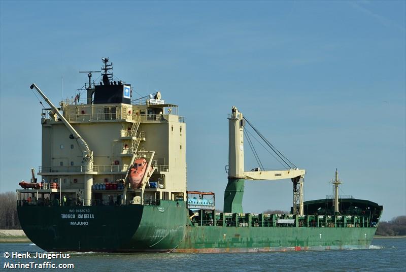 angus (General Cargo Ship) - IMO 9469780, MMSI 538090566, Call Sign V7A4273 under the flag of Marshall Islands
