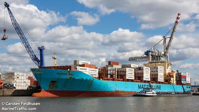 maersk bali (Container Ship) - IMO 9394870, MMSI 563102000, Call Sign 9V7499 under the flag of Singapore
