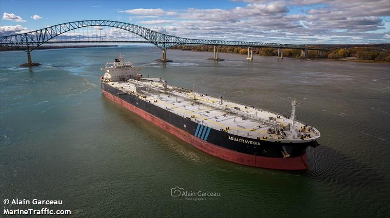 aquatravesia (Crude Oil Tanker) - IMO 9785732, MMSI 636017859, Call Sign D5NA7 under the flag of Liberia