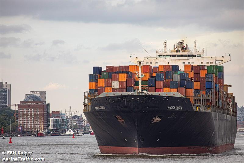 navios unison (Container Ship) - IMO 9408853, MMSI 636018069, Call Sign D5OA4 under the flag of Liberia