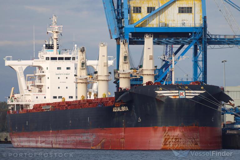 aqualibra (Bulk Carrier) - IMO 9765603, MMSI 636018249, Call Sign D5OV5 under the flag of Liberia