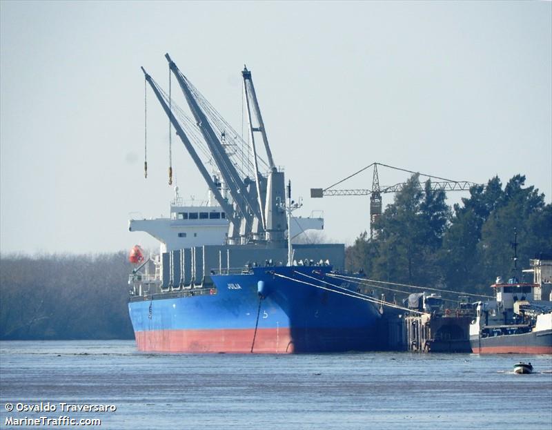 julia (Bulk Carrier) - IMO 9820702, MMSI 636018854, Call Sign D5RR7 under the flag of Liberia
