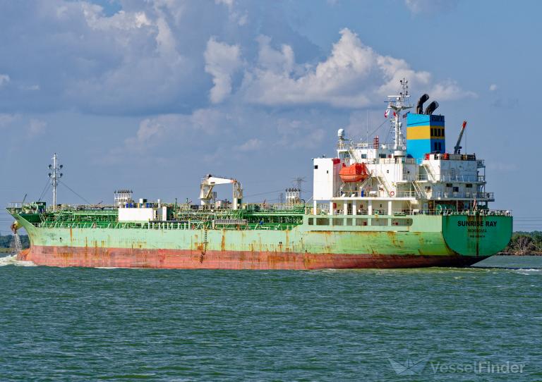 sunrise ray (Chemical/Oil Products Tanker) - IMO 9829679, MMSI 636019179, Call Sign D5TH6 under the flag of Liberia