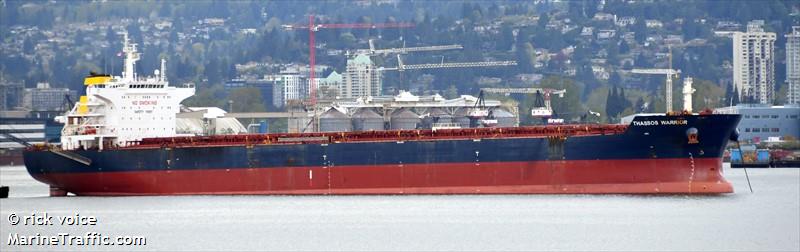 thassos warrior (Bulk Carrier) - IMO 9498810, MMSI 636019590, Call Sign D5VE9 under the flag of Liberia