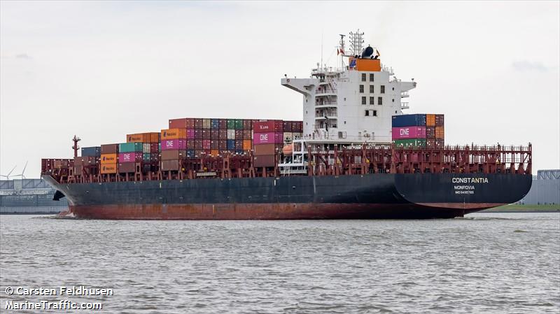 constantia (Container Ship) - IMO 9495765, MMSI 636092697, Call Sign D5KV6 under the flag of Liberia