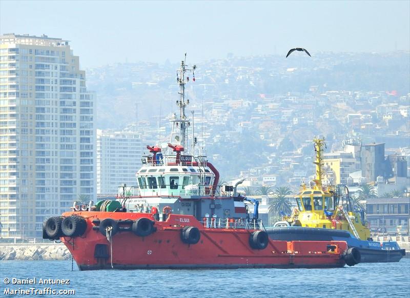 elqui (Tug) - IMO 9572783, MMSI 725000802, Call Sign CA3334 under the flag of Chile
