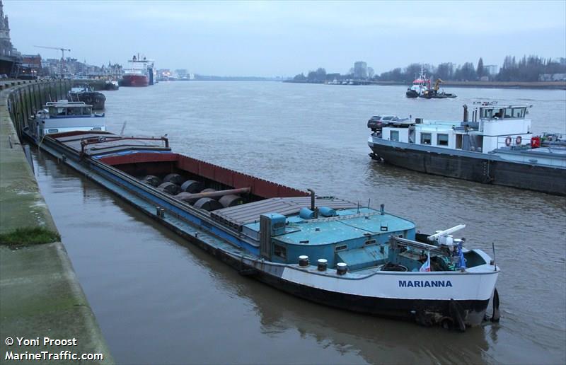 marianna (Cargo ship) - IMO , MMSI 205302690, Call Sign OT3026 under the flag of Belgium