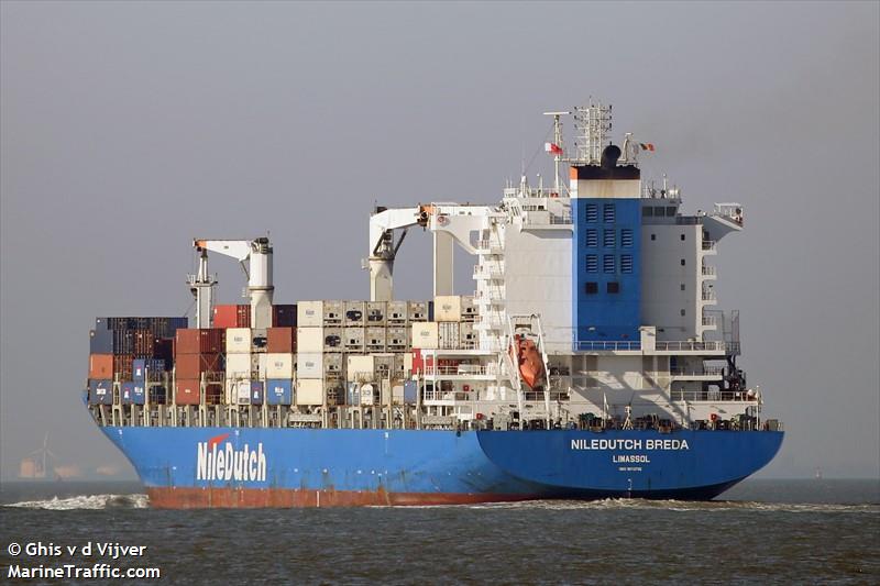 niledutch breda (Container Ship) - IMO 9612765, MMSI 209576000, Call Sign 5BFH5 under the flag of Cyprus