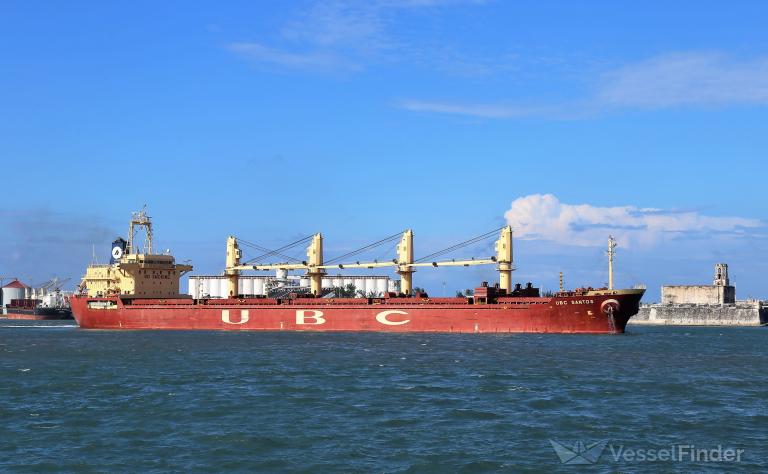 ubc santos (General Cargo Ship) - IMO 9376000, MMSI 212125000, Call Sign 5BCS2 under the flag of Cyprus