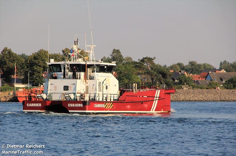 carrier (Offshore Tug/Supply Ship) - IMO 9707792, MMSI 219018788, Call Sign OWOP2 under the flag of Denmark