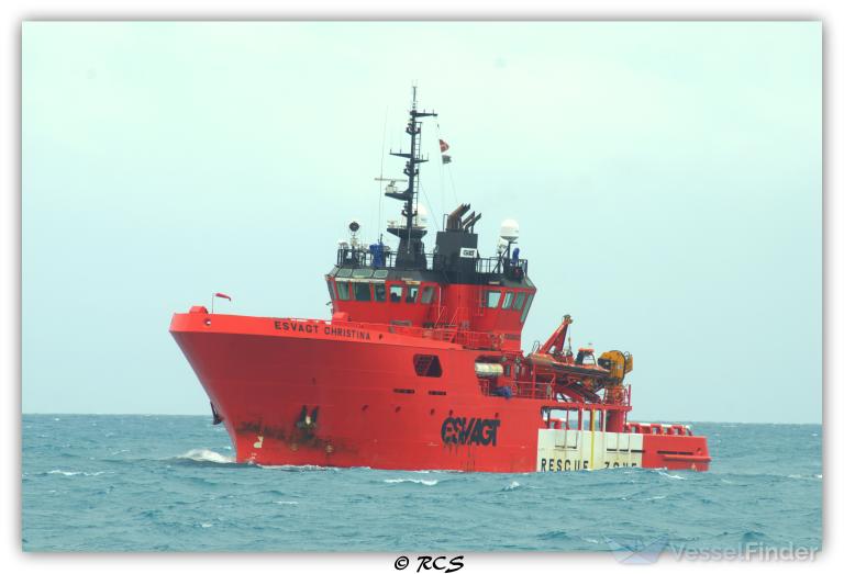 esvagt christina (Standby Safety Vessel) - IMO 9536882, MMSI 219043000, Call Sign OUMF2 under the flag of Denmark