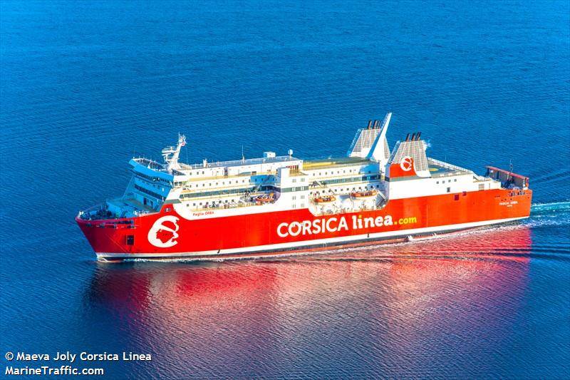 paglia orba (Passenger/Ro-Ro Cargo Ship) - IMO 9050826, MMSI 227184000, Call Sign FNIL under the flag of France
