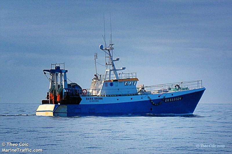 fv bara brenn (Fishing vessel) - IMO , MMSI 227915000, Call Sign FHBN under the flag of France