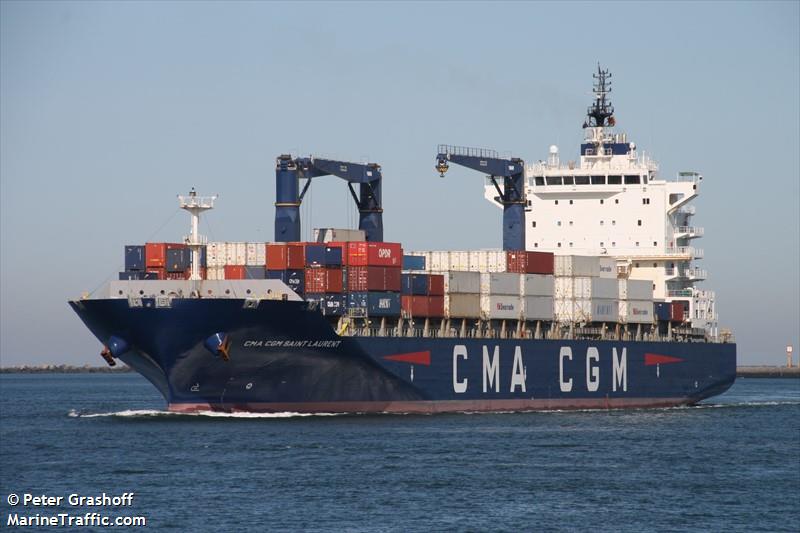 cma cgm st. laurent (Container Ship) - IMO 9709219, MMSI 228369800, Call Sign FLVS under the flag of France