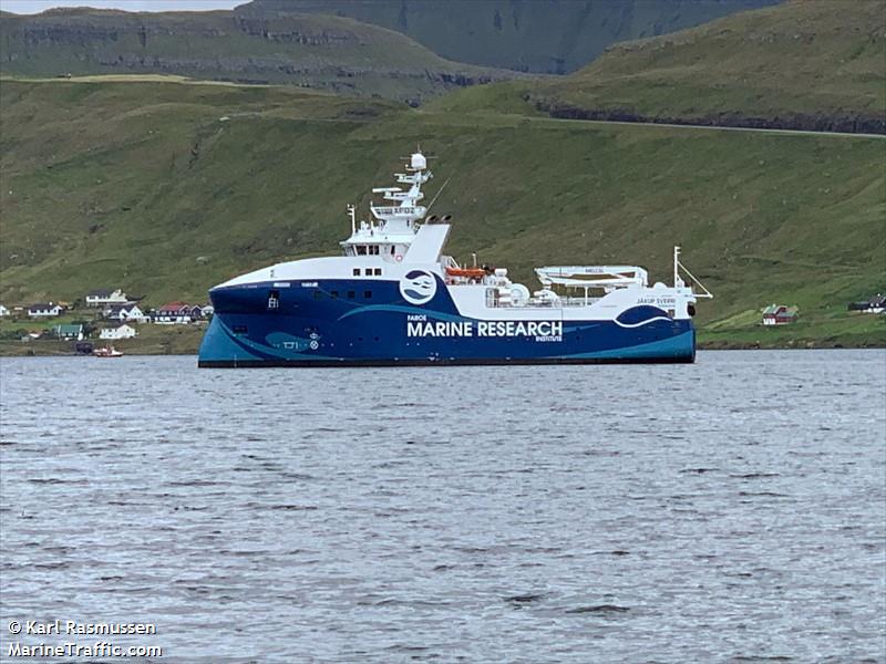 jakup sverri (Fishing Support Vessel) - IMO 9861263, MMSI 231854000, Call Sign XPZO under the flag of Faeroe Islands