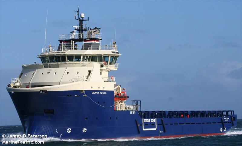 grampian talisman (Offshore Tug/Supply Ship) - IMO 9383077, MMSI 235052783, Call Sign MQHY3 under the flag of United Kingdom (UK)