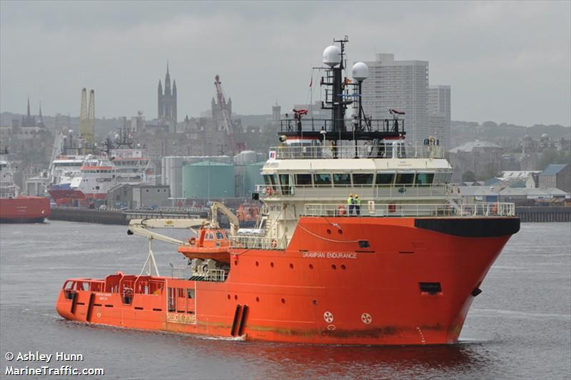 grampian endurance (Offshore Tug/Supply Ship) - IMO 9488425, MMSI 235076692, Call Sign 2CXZ9 under the flag of United Kingdom (UK)