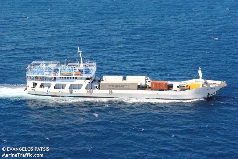 melina ii (Passenger/Ro-Ro Cargo Ship) - IMO 8841577, MMSI 237009900, Call Sign SV5530 under the flag of Greece