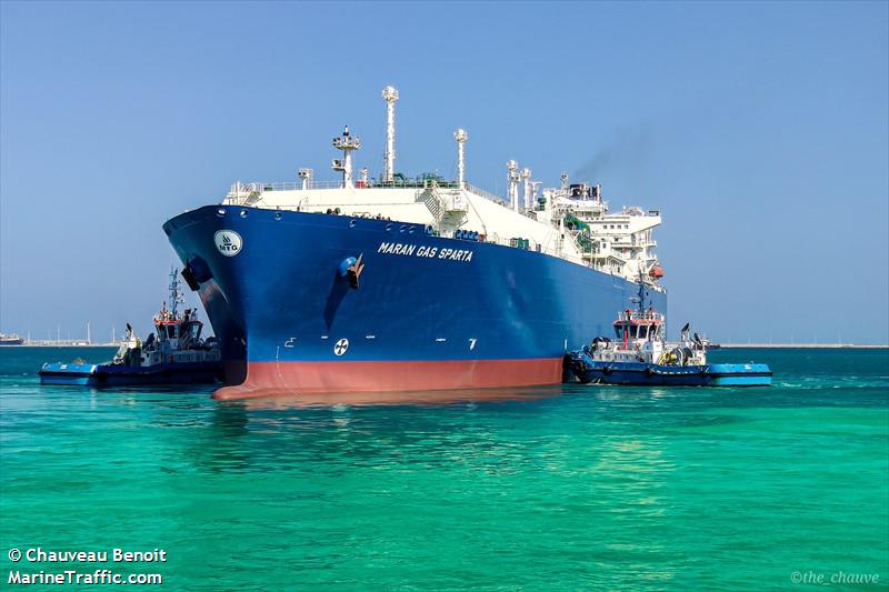 maran gas sparta (LNG Tanker) - IMO 9650042, MMSI 241289000, Call Sign SVBW4 under the flag of Greece