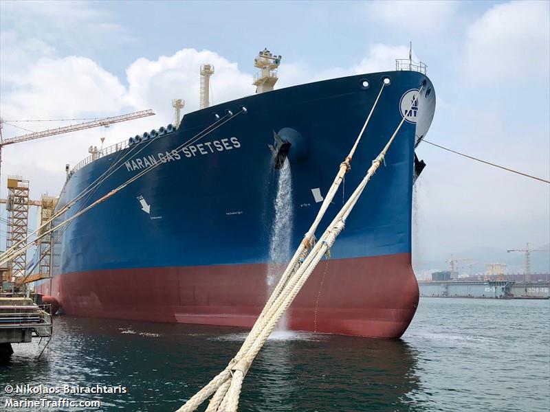 maran gas spetses (LNG Tanker) - IMO 9767950, MMSI 241579000, Call Sign SVCS9 under the flag of Greece