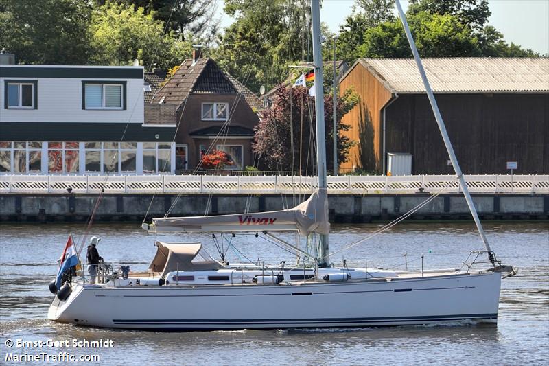 vivax (Pleasure craft) - IMO , MMSI 244153083, Call Sign PI 7658 under the flag of Netherlands