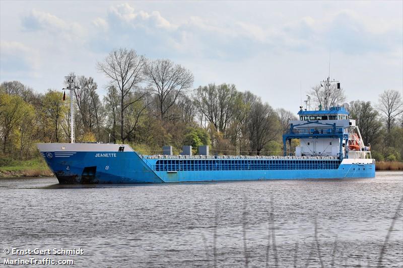jeanette (General Cargo Ship) - IMO 9357509, MMSI 244562000, Call Sign PBAX under the flag of Netherlands