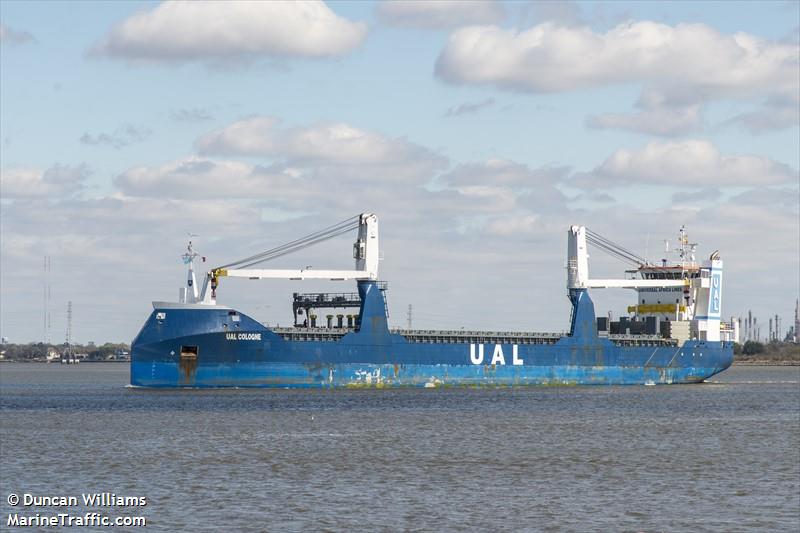 ual cologne (General Cargo Ship) - IMO 9681534, MMSI 244620675, Call Sign PBCK under the flag of Netherlands