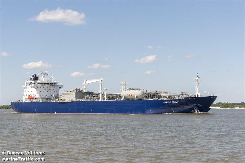 enrico fermi (LPG Tanker) - IMO 9789312, MMSI 247388700, Call Sign IBTX under the flag of Italy