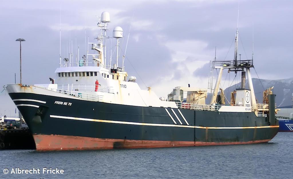 blaengur (Fish Factory Ship) - IMO 7233096, MMSI 251063000, Call Sign TFXD under the flag of Iceland