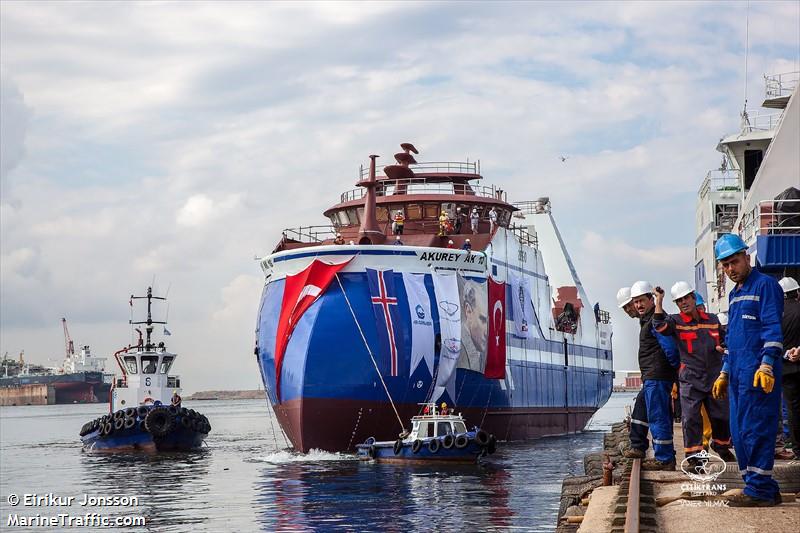 akurey (Fishing Vessel) - IMO 9756327, MMSI 251105000, Call Sign TFJH under the flag of Iceland