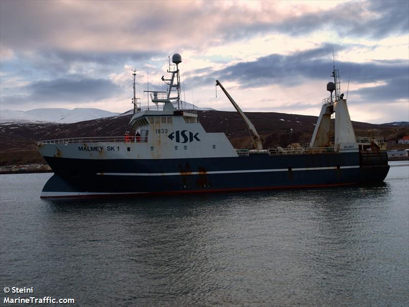 malmey (Fish Factory Ship) - IMO 8602878, MMSI 251126110, Call Sign TFMS under the flag of Iceland