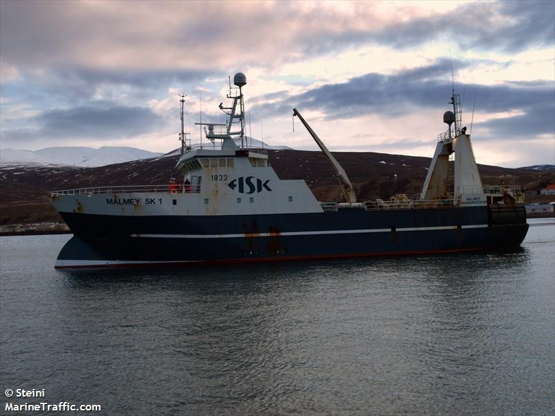 malmey (Fishing Vessel) - IMO 8602878, MMSI 251126110, Call Sign TFMS under the flag of Iceland