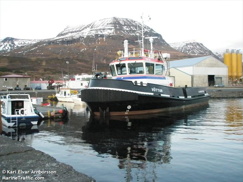 vottur (Tug) - IMO 9433573, MMSI 251543110, Call Sign TFMV under the flag of Iceland