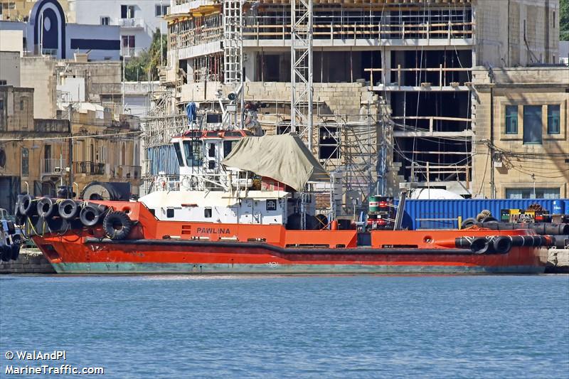 pawlina (Tug) - IMO 9237929, MMSI 256051000, Call Sign 9HIS8 under the flag of Malta