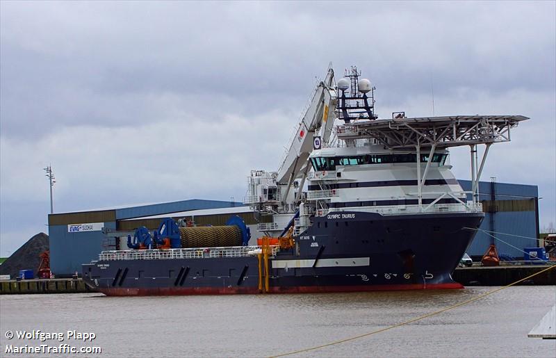 olympic taurus (Offshore Support Vessel) - IMO 9628465, MMSI 257959000, Call Sign LDXA3 under the flag of Norway